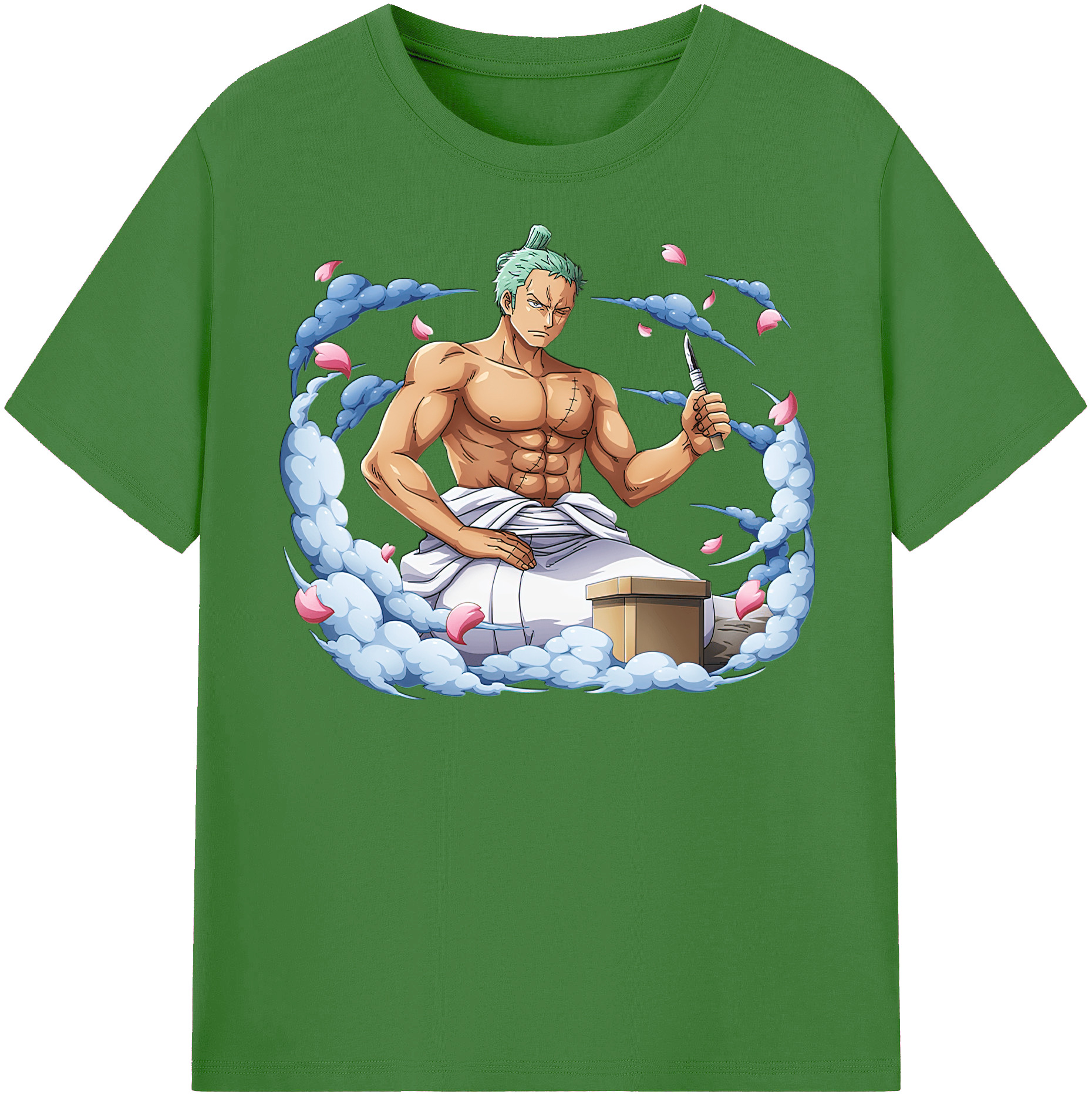 ワンピース ロロノア・ゾロ ONE PIECE Roronoa Zoro レディースカジュアルプリントTシャツ（綿100％）